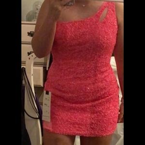 Hot Pink Primavera 3573 Size 10 Homecoming Dress